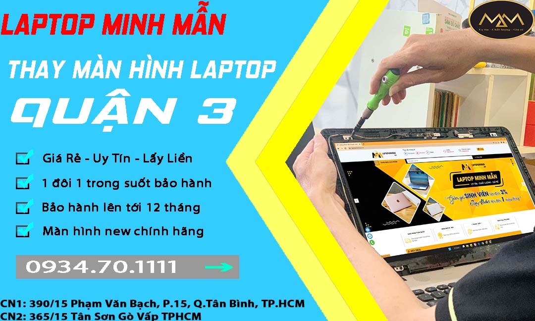 Thay Màn Hình Laptop Uy Tín Quận 3