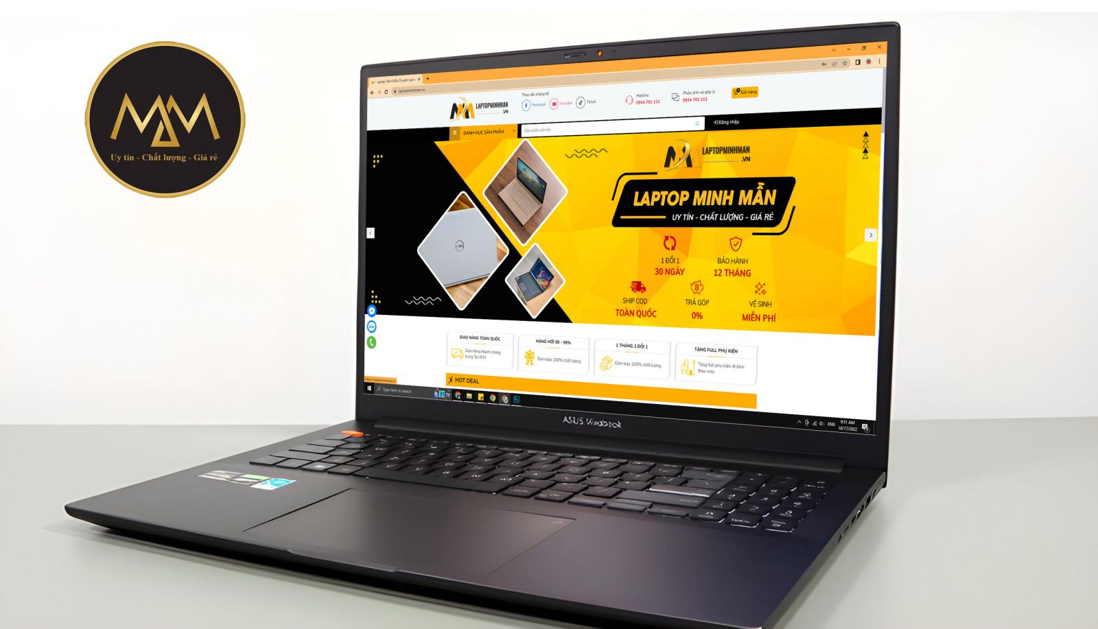 ASUS VIVOBOOK PRO 16X OLED RYZEN 7 5800H/ RAM 16GB SSD 1TB 16 INCH OLED 4K RTX 3050TI 4GB VỎ NHÔM GIÁ RẺ