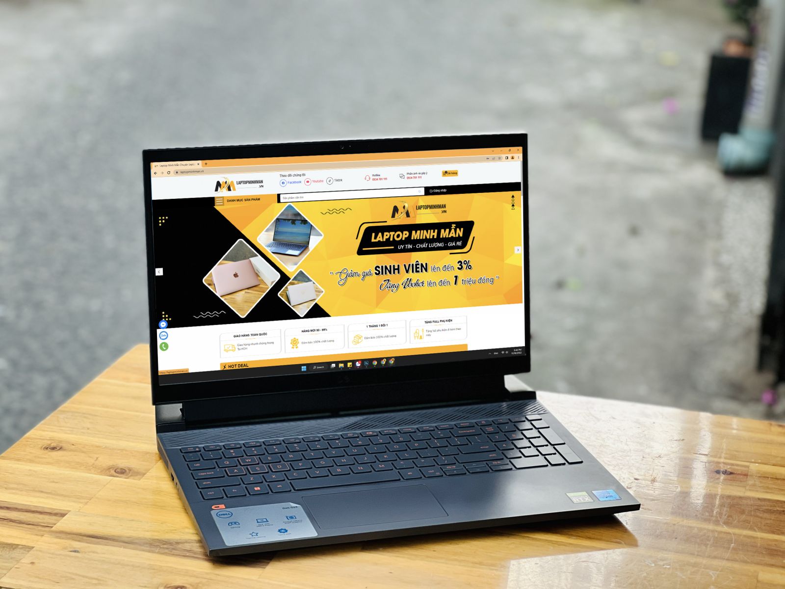 Dell G15 5520 2022 i7 12700H/ Ram 16G/ SSD1000G/ GTX 3060 6G/ 165Hz/ Laptop Gaming Giá rẻ