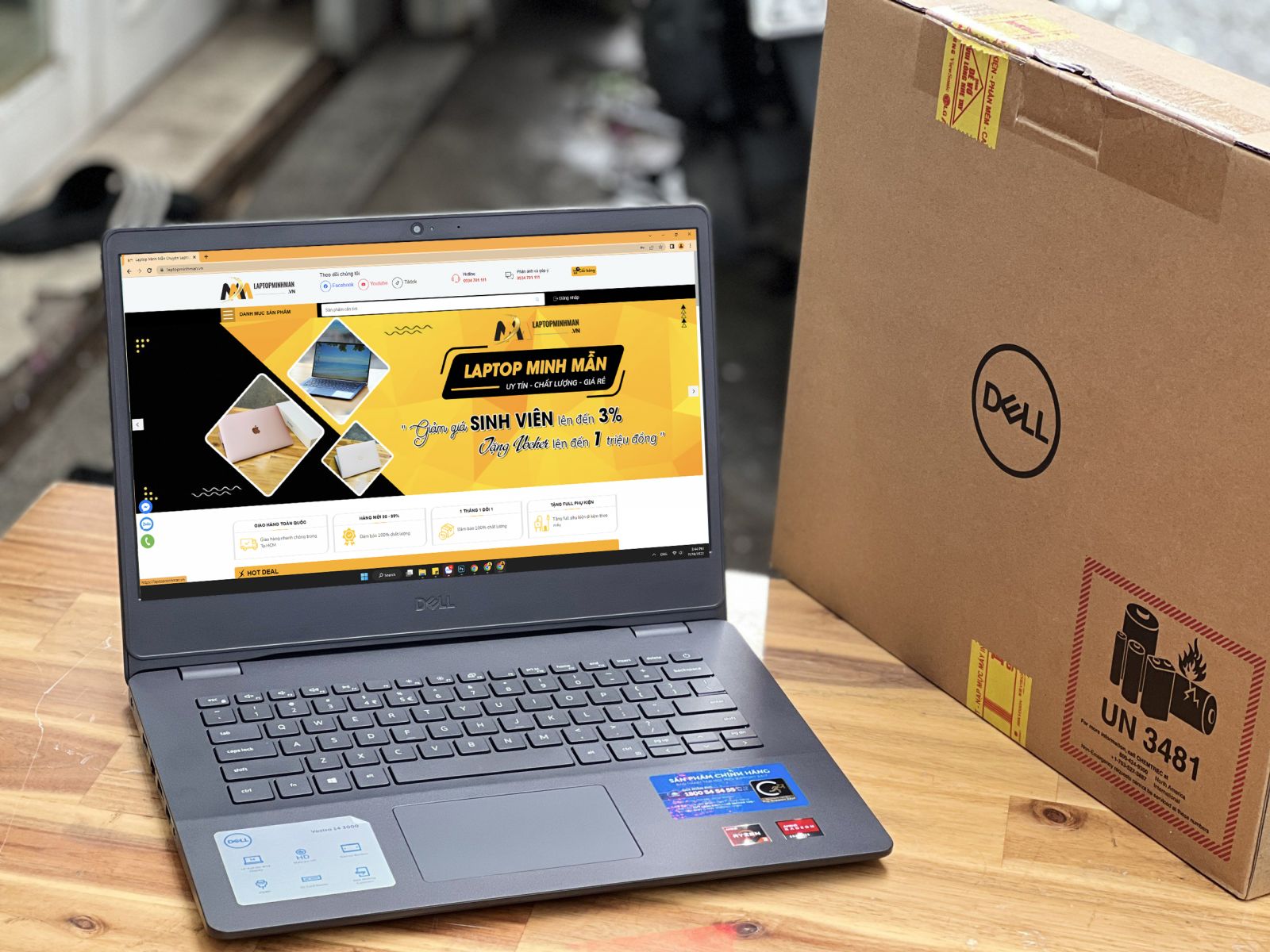 Dell Vostro V3450 Ryzen 5 3500U/ Ram8G/ SSD512/ Vga AMD Radeon/ Chuyên Game Đồ Họa/ 14inch Full HD/ Giá rẻ