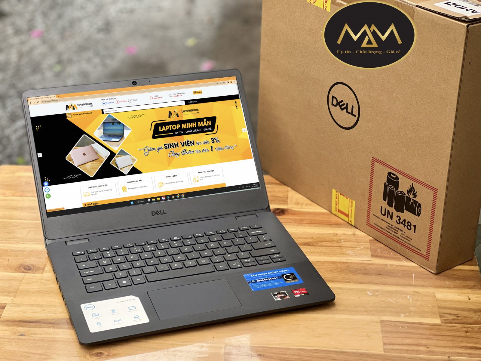 Dell Vostro V3450 Ryzen 5 3500U/ Ram8G/ SSD512/ Vga AMD Radeon/ Chuyên Game Đồ Họa/ 14inch Full HD/ Giá rẻ