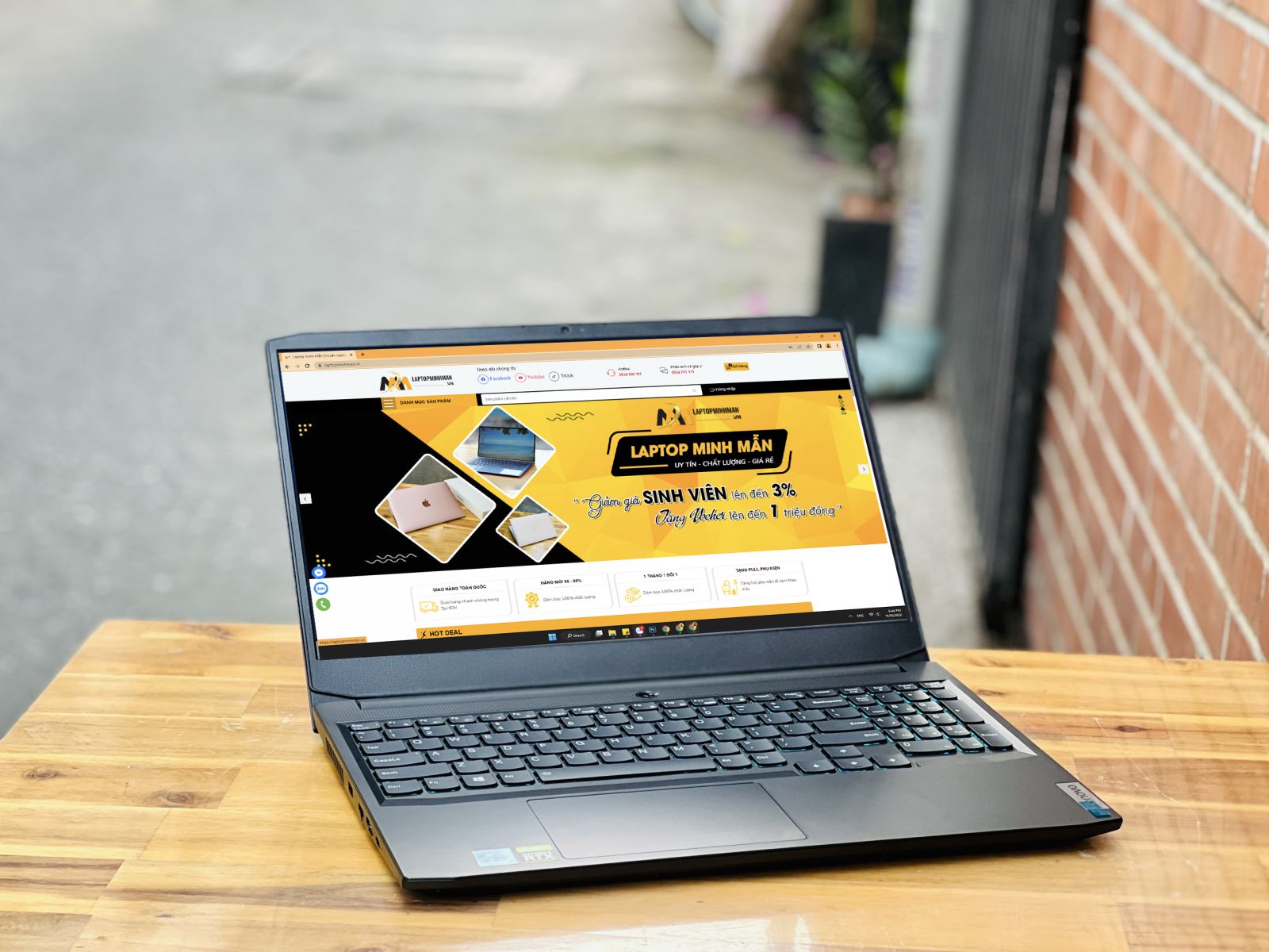 Lenovo Ideadad Gaming 3 2022 i5 11320H/ SSD 512G/ RTX3050 4G/ Led SRGB/ Laptop Gaming Giá rẻ