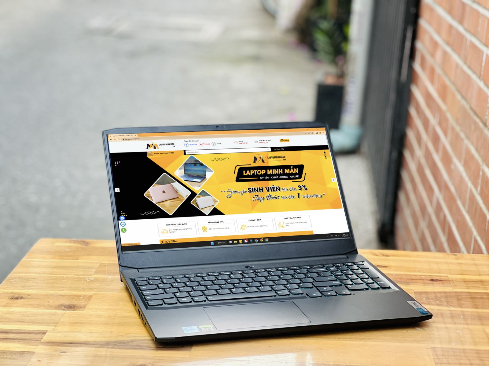 Lenovo Ideapad Gaming 3 15ACH6 Ryzen 7 5800H/ SSD 512GB/ Viền Mỏng FHD 120Hz/ RTX 3050 4GB/ Chuyên Game Đồ Họa/ Giá Rẻ