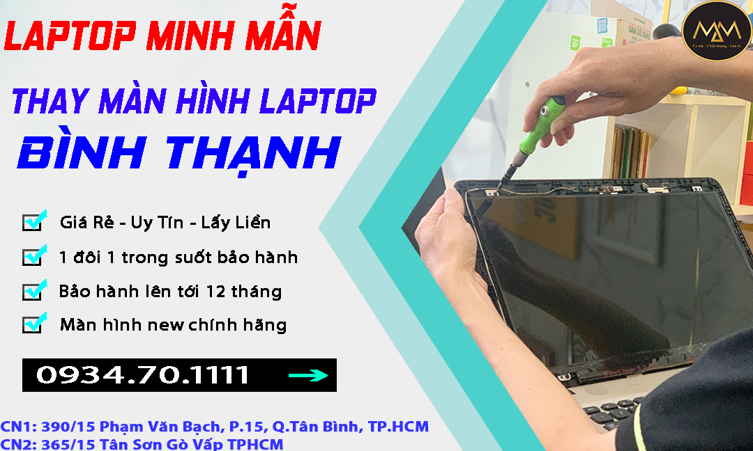 Thay Màn Hình Laptop Bình Thạnh Giá Rẻ