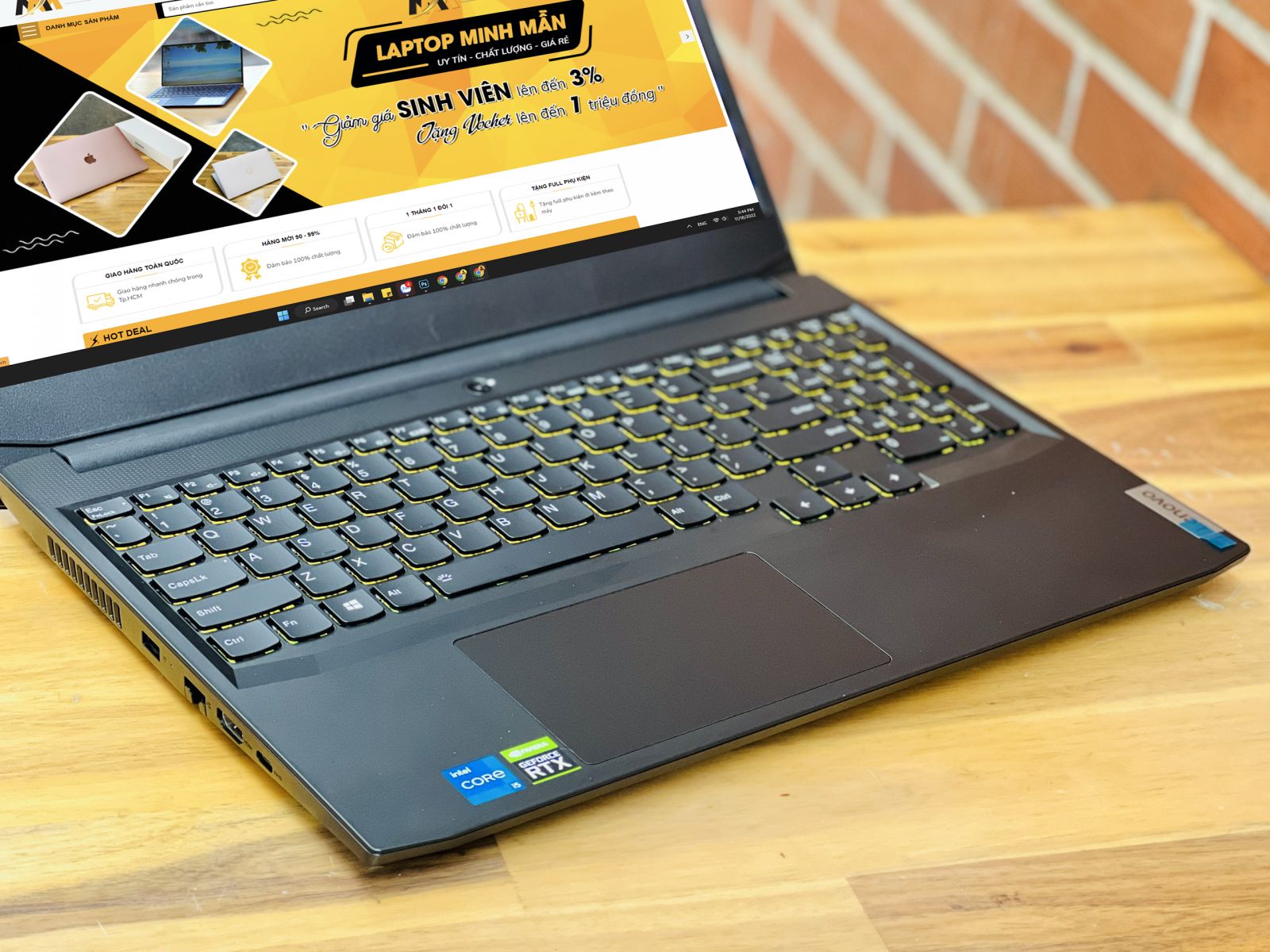 Lenovo Ideadad Gaming 3 2022 i5 11320H/ SSD 512G/ RTX3050 4G/ Led SRGB/ Laptop Gaming Giá rẻ