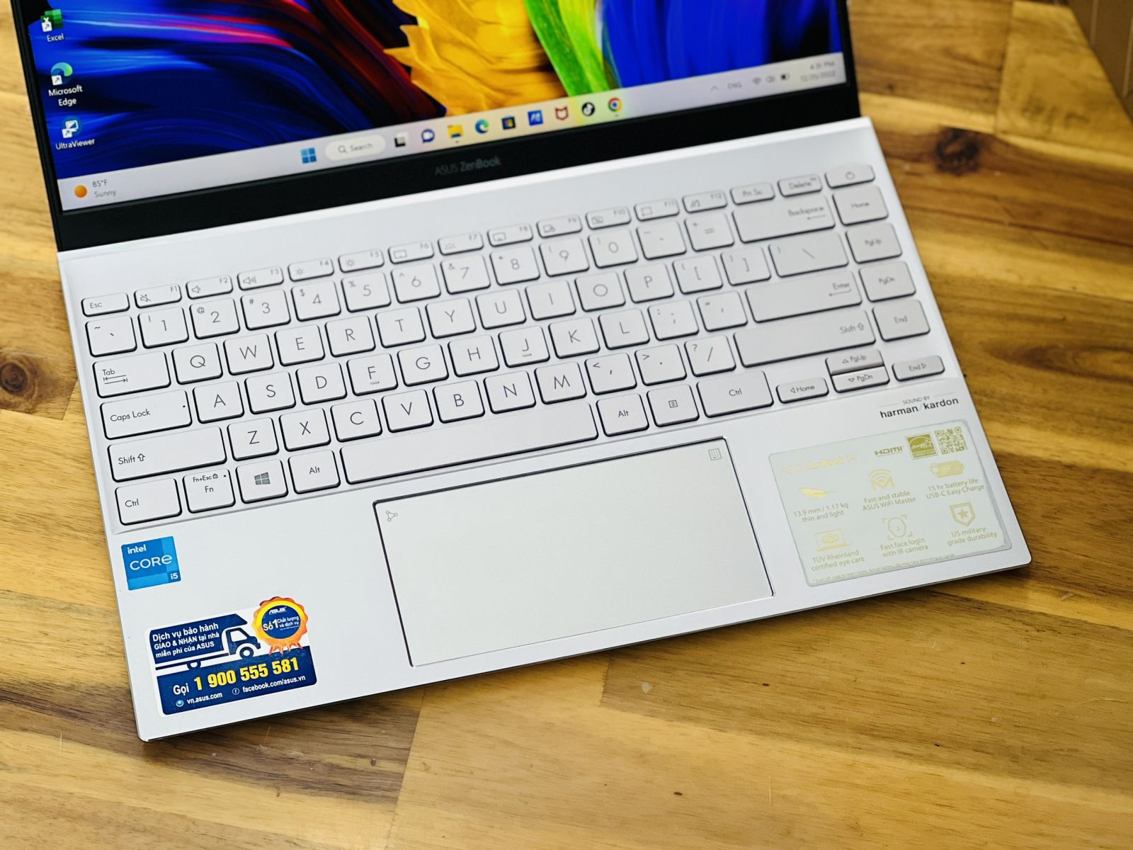 Asus Zenbook UX425EA i5 1135G7 Gen 11/ Ram8G/ SSD512/ Full HD/ Tràn Viền/ Siêu Mỏng/ Vỏ Nhôm/ Giá rẻ