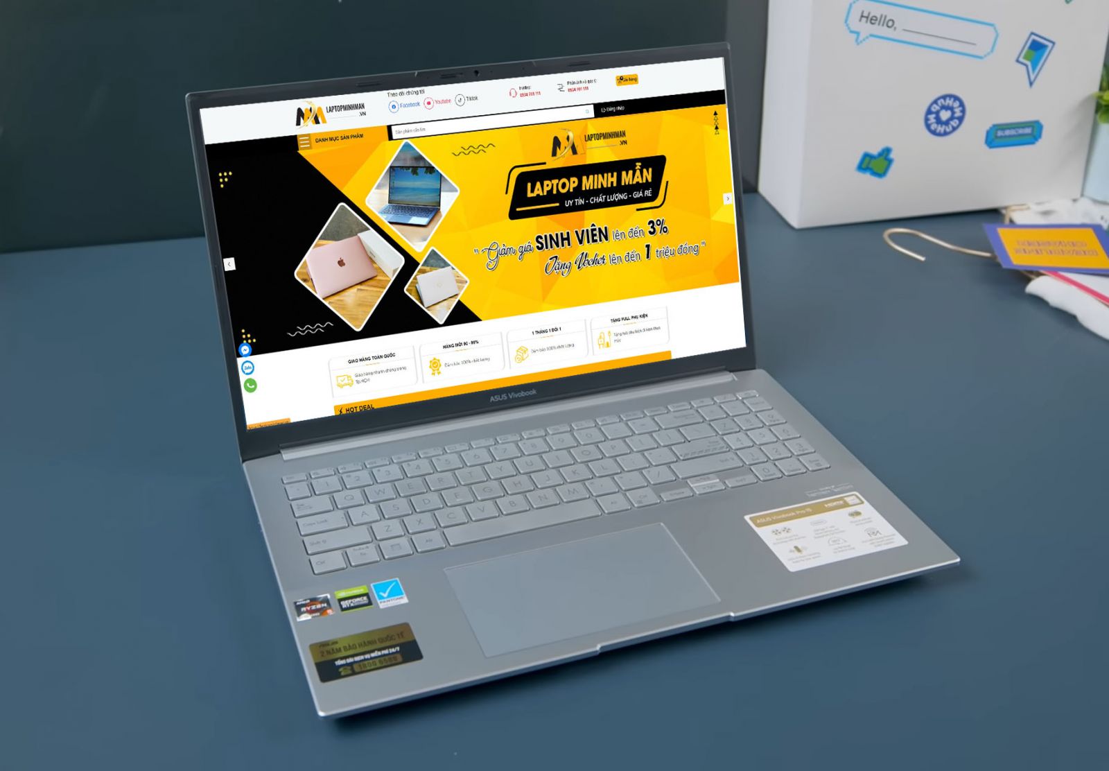 ASUS VIVOBOOK M3500QC RYZEN 9 5900HX RTX3050 GIÁ RẺ