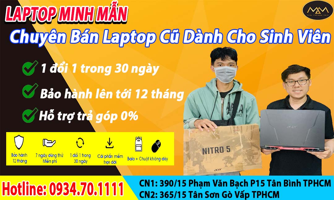 MUA LAPTOP CŨ DÀNH CHO SINH VIÊN