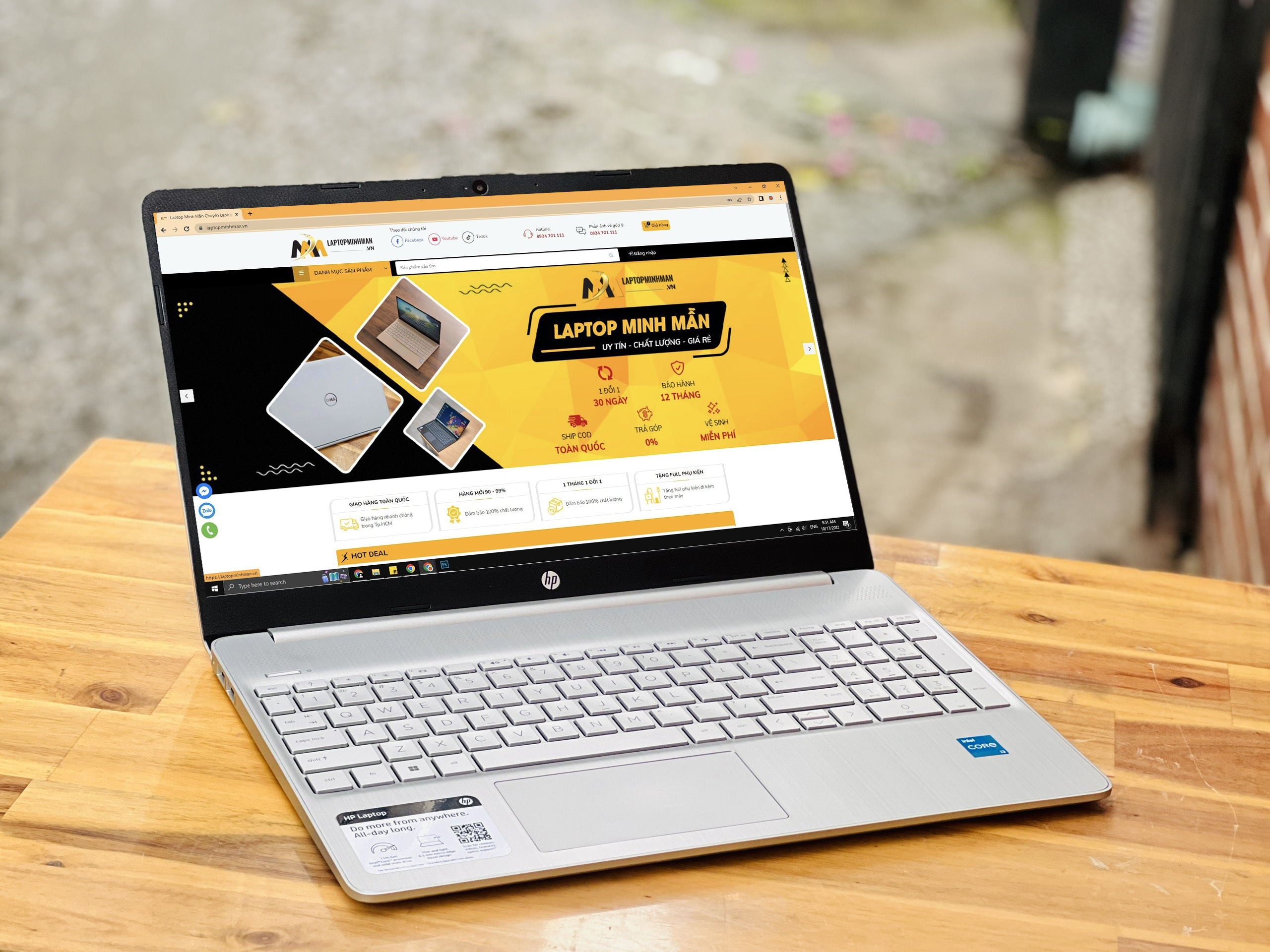 LAPTOP HP 15 DY2702DX i3 1115G4/ RAM 8GB/ SSD 256GB/ 15INCH VIỀN MỎNG/ MÀU BẠC/ GIÁ RẺ